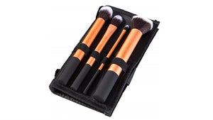 Puna Store Cosmetic Makeup Brush Set, 4 Pieces Set with Storage Pouch