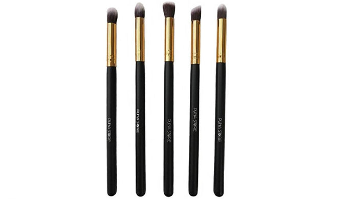 Puna Store® 5 piece Eye Shadow Brush Set (Black+Gold)