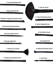 Puna Store 30 Piece Makeup brush Set (Black)