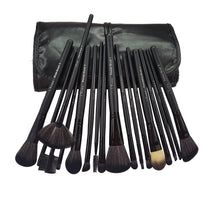 L’Rivara 18 Piece Makeup Brush Set with PU Leather Case LR-117 (Black)