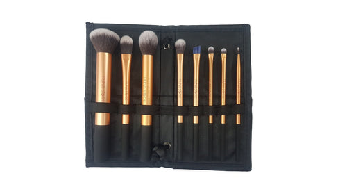 Puna Store Makeup Brush Set with Storage Pouch - 8 Piece Set