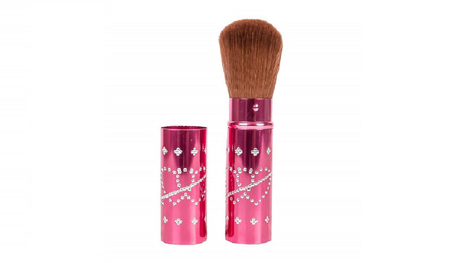 Dream Maker® Retractable Face Powder Blush Brush (Dark Pink)