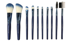 Dream Maker® 10 Piece Makeup Brush Set Model DM-130 (Blue)
